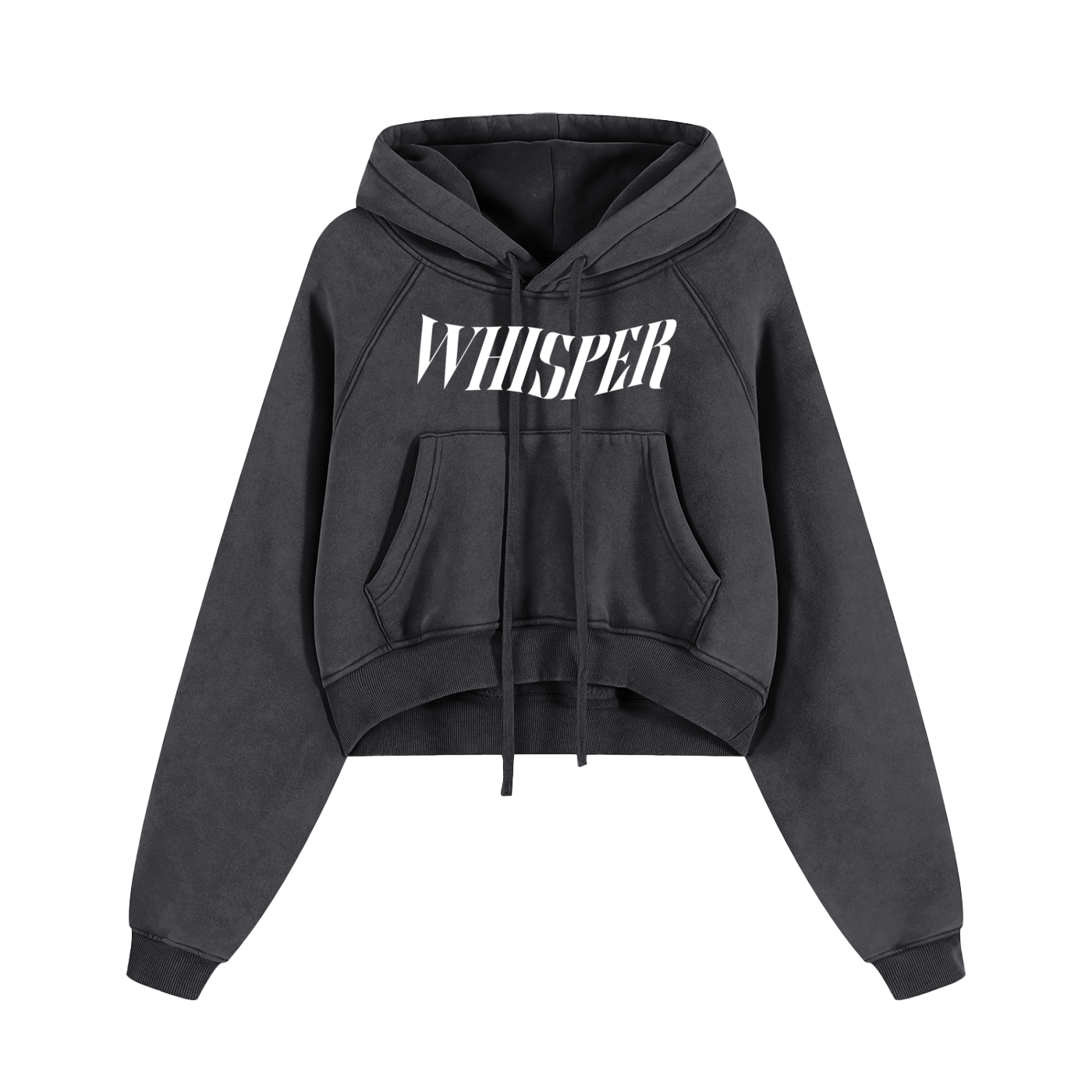 Snow Washed Cropped Hoodie