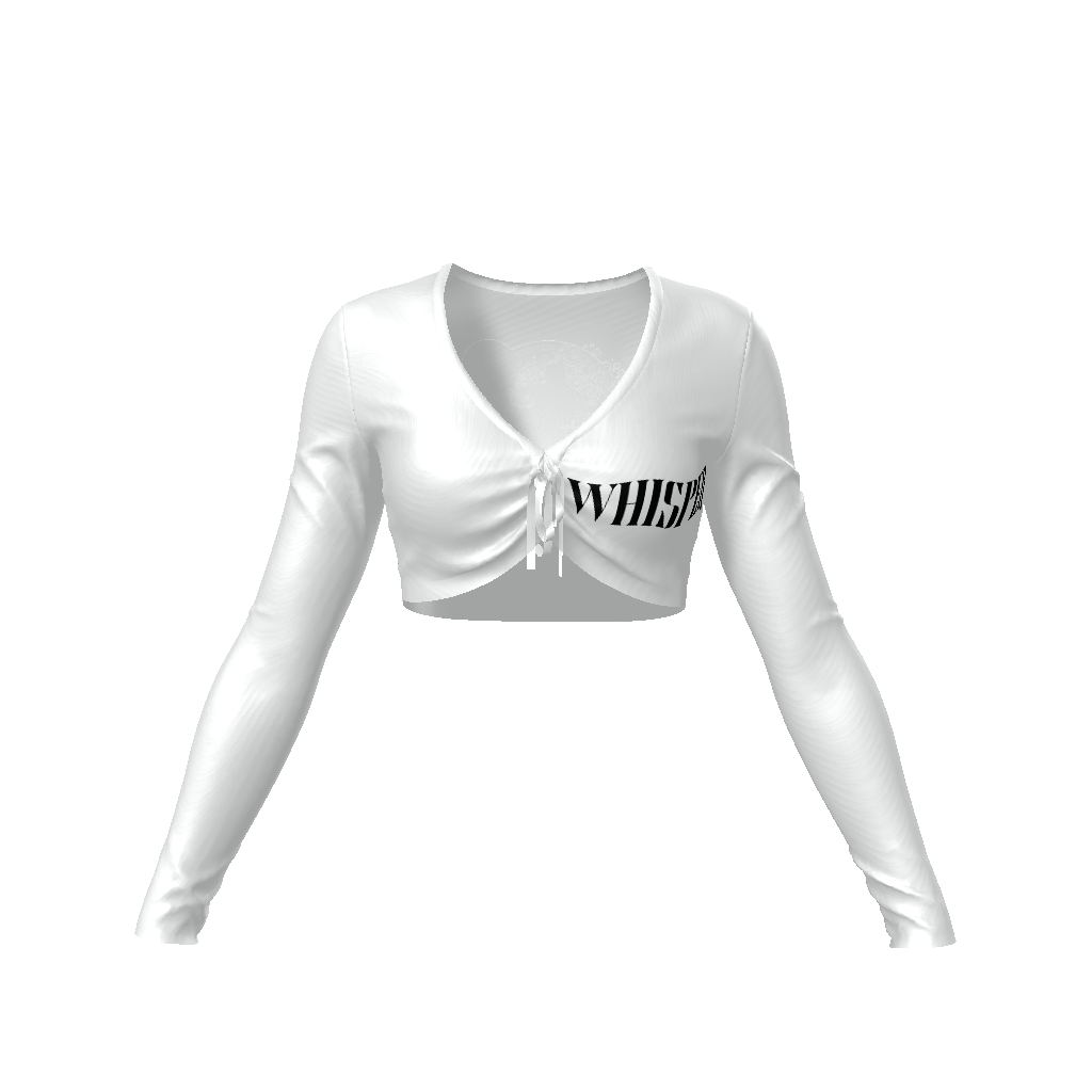 All-Over Print Women's Long Sleeve Crop Top